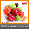 Hot Sale plastic vegetables and fruits toys model food